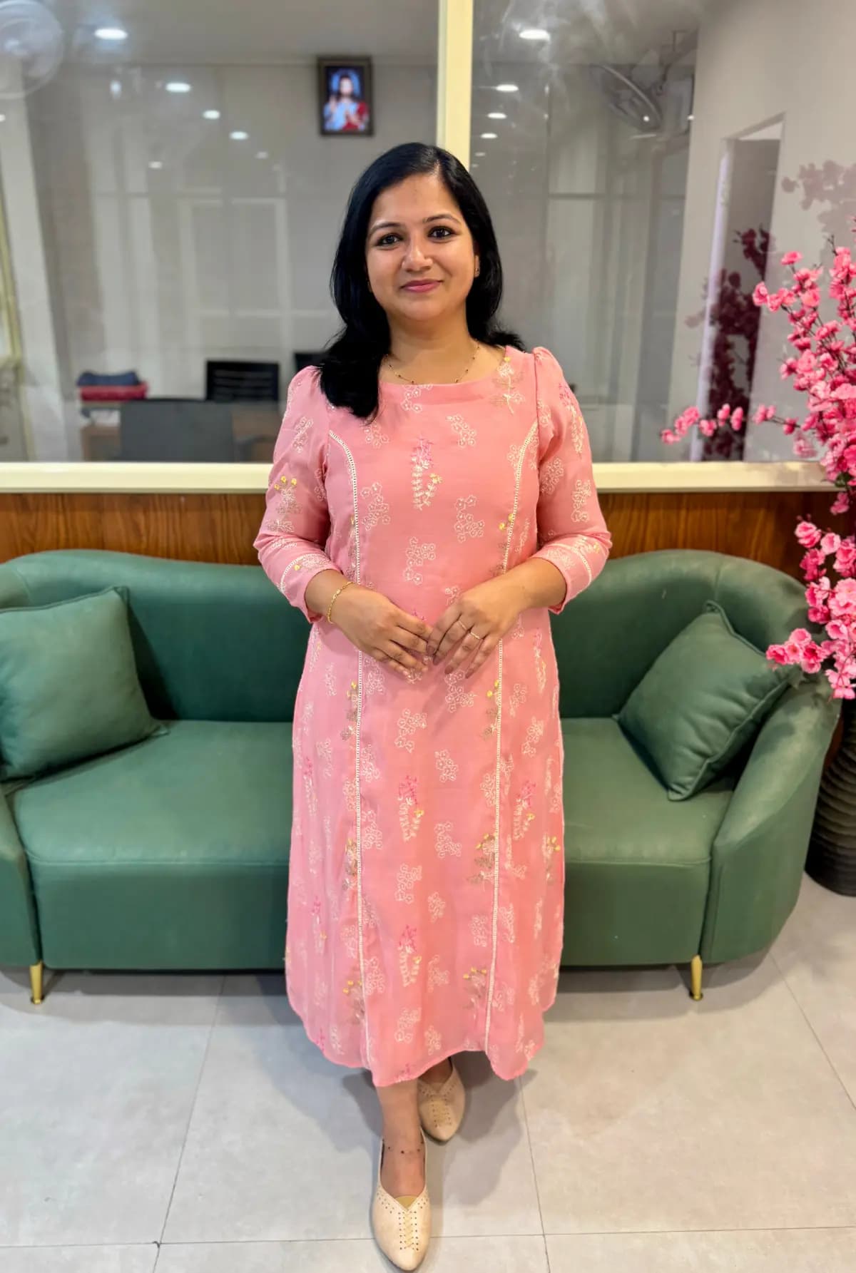 Florista 2 Piece Dress - Pinkish Peach