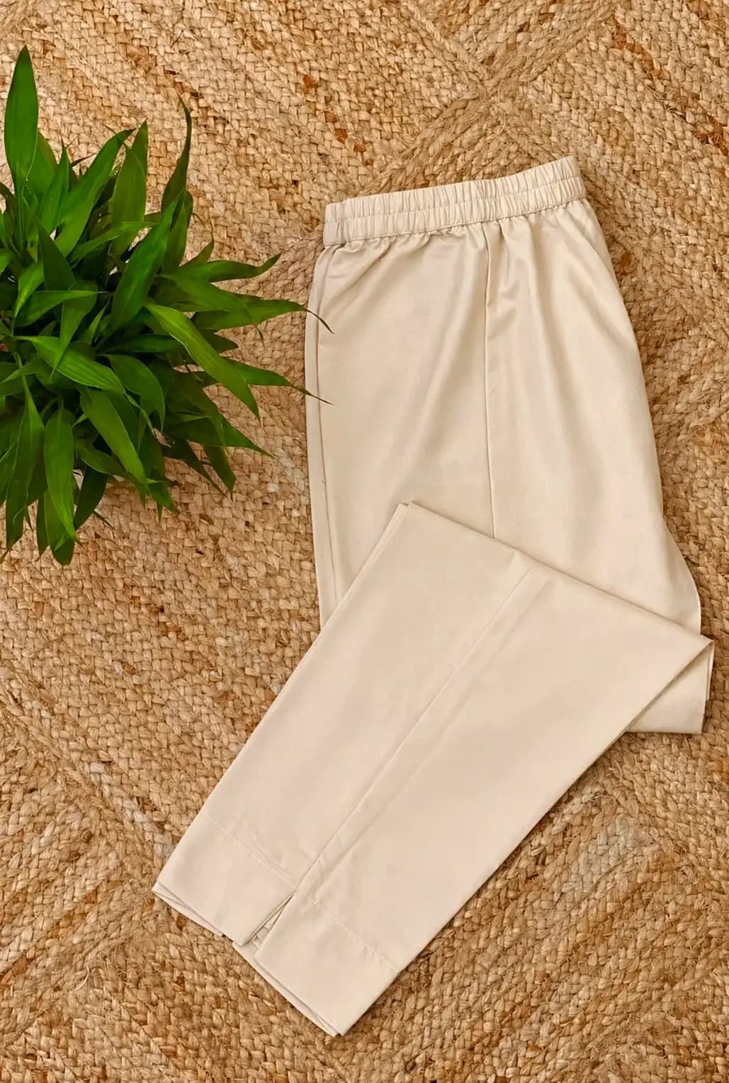 Our Own Brand Premium Bottom in Thar Laffer Cotton - Light Beige