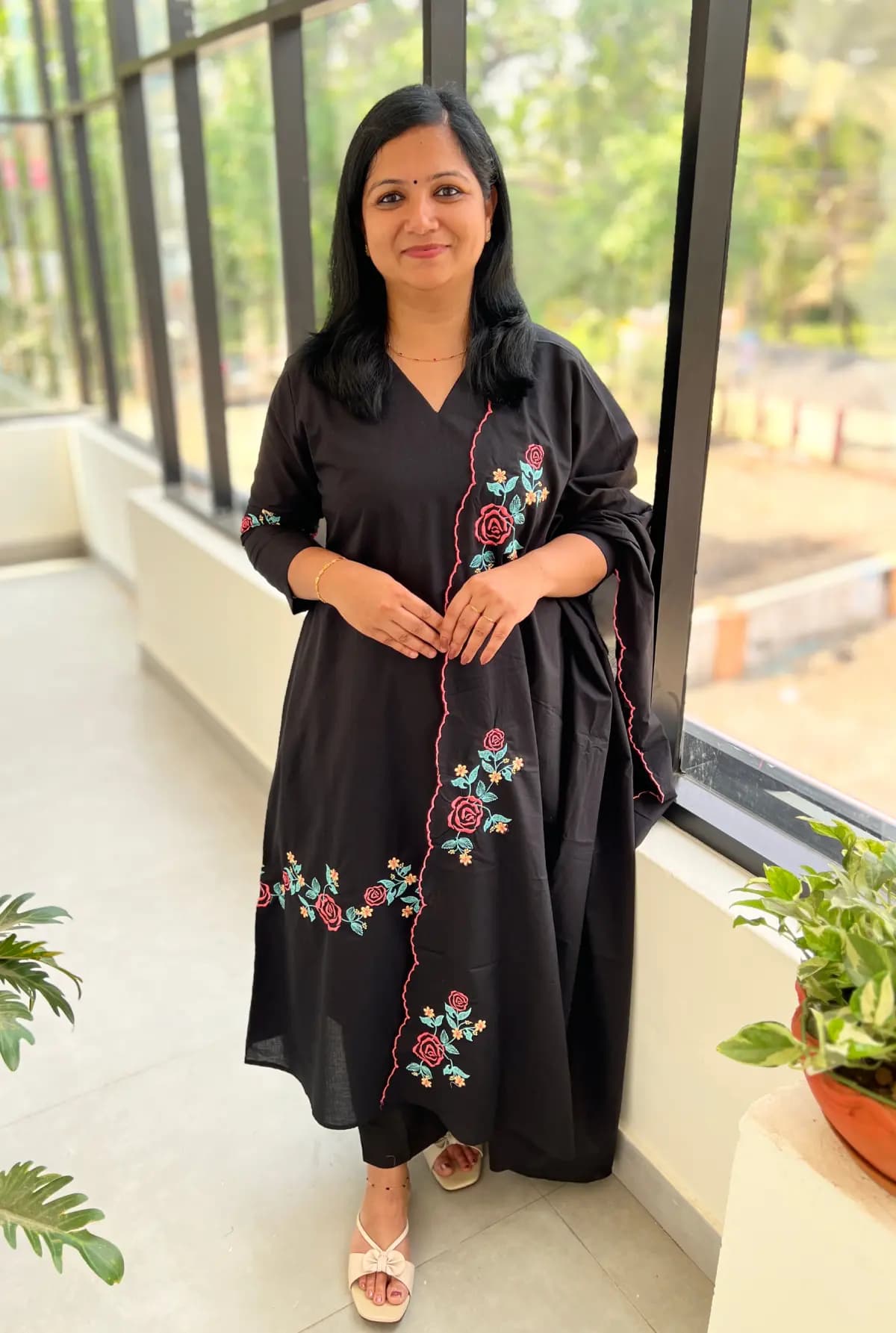 Florista 3 piece Set In Cotton - Black