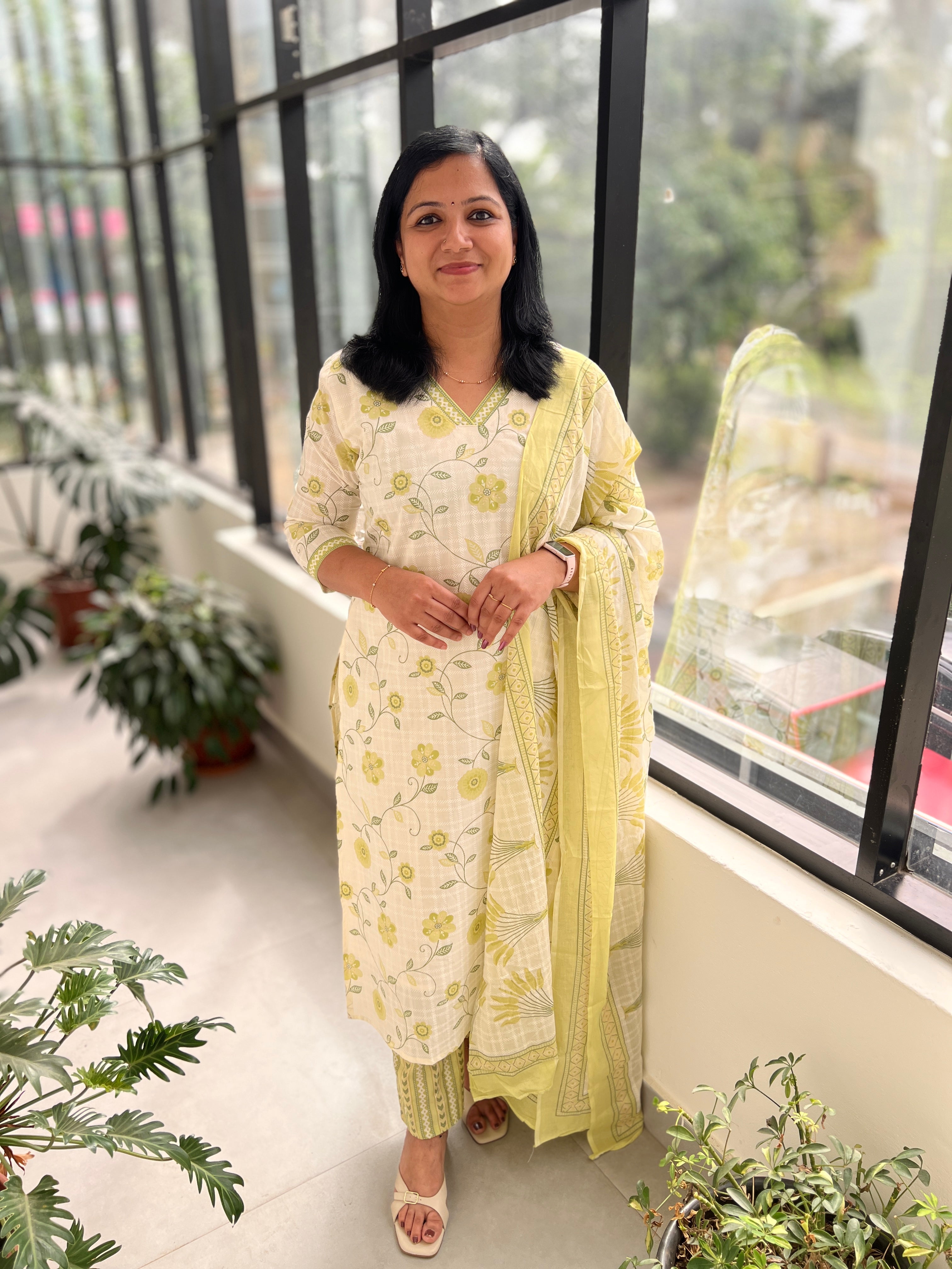 3 Piece Set In Jaipur Cotton - 3701