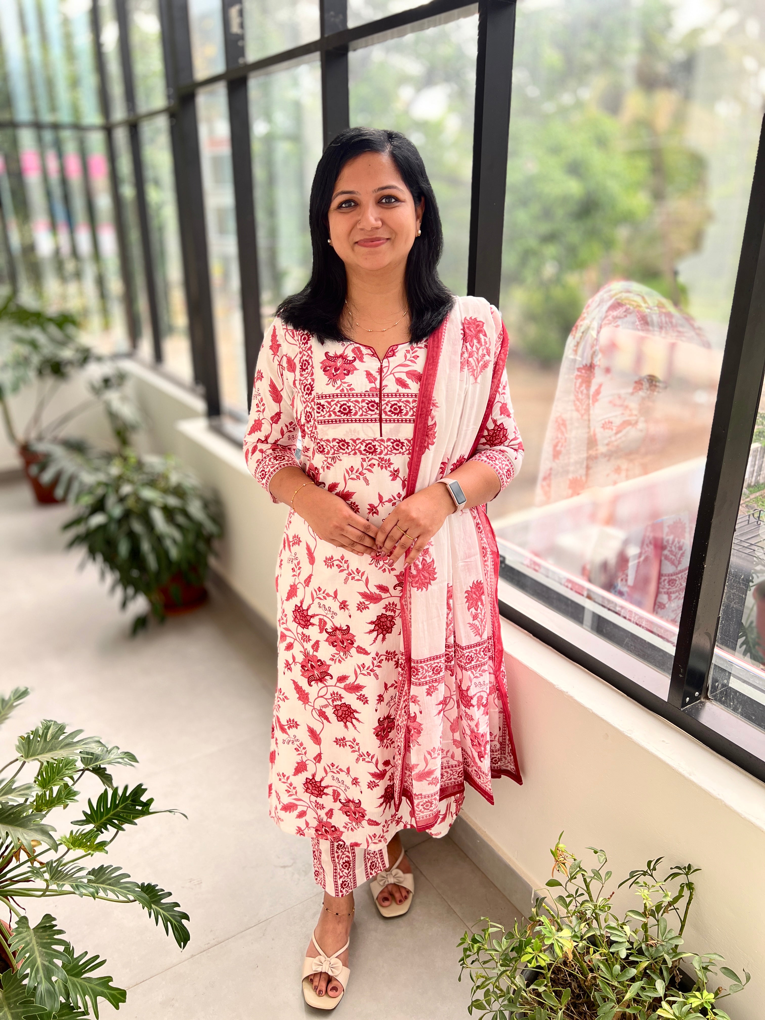 Florista 3 Piece Set In Printed Cotton - 3669