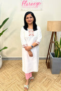 Branded Kurti In Slub Silk - 3634