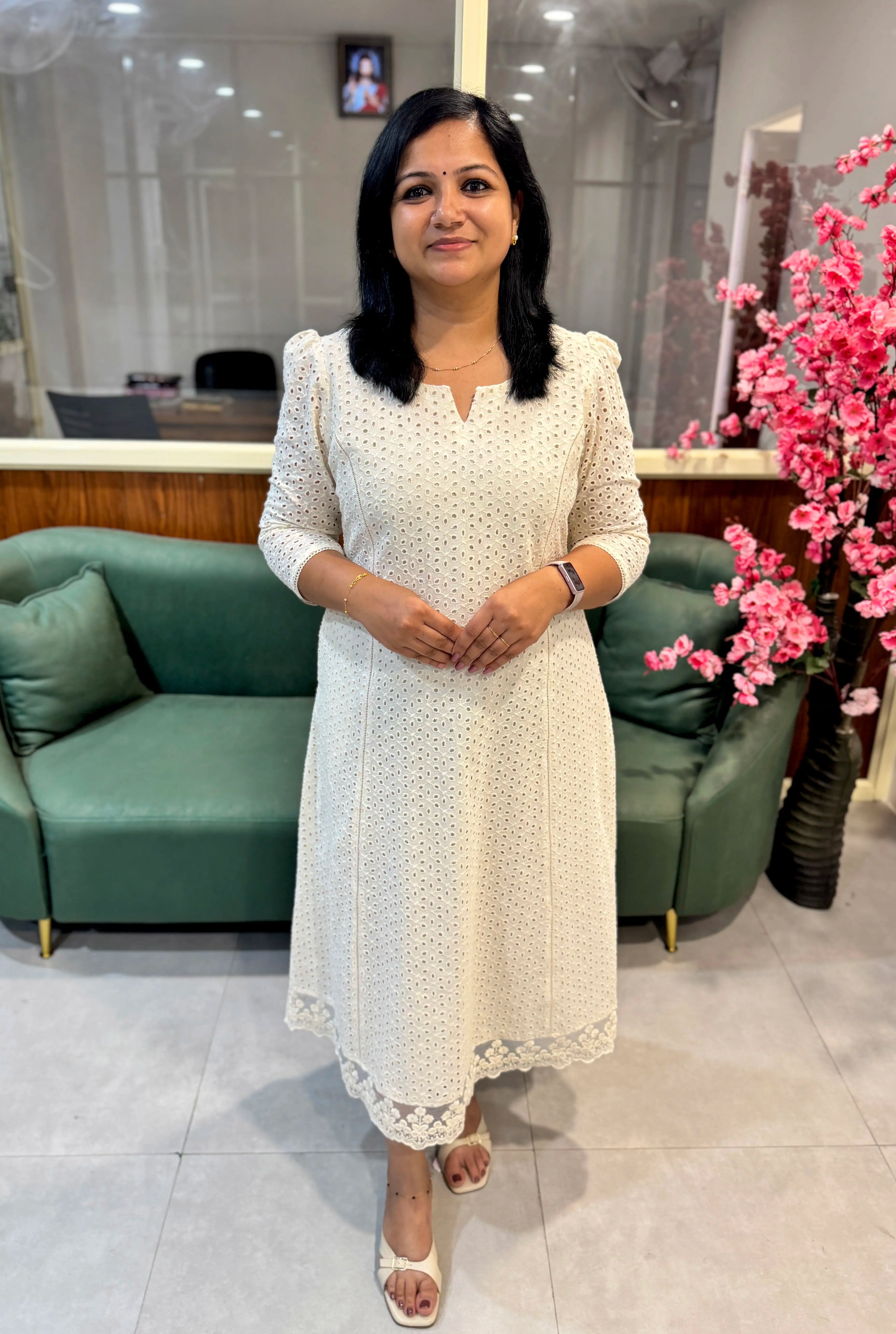 Florista Aline Kurti in Pure Cotton Hakoba - 3674